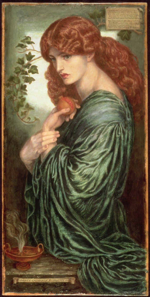 Proserpina, 1882 da Dante Gabriel Charles Rossetti