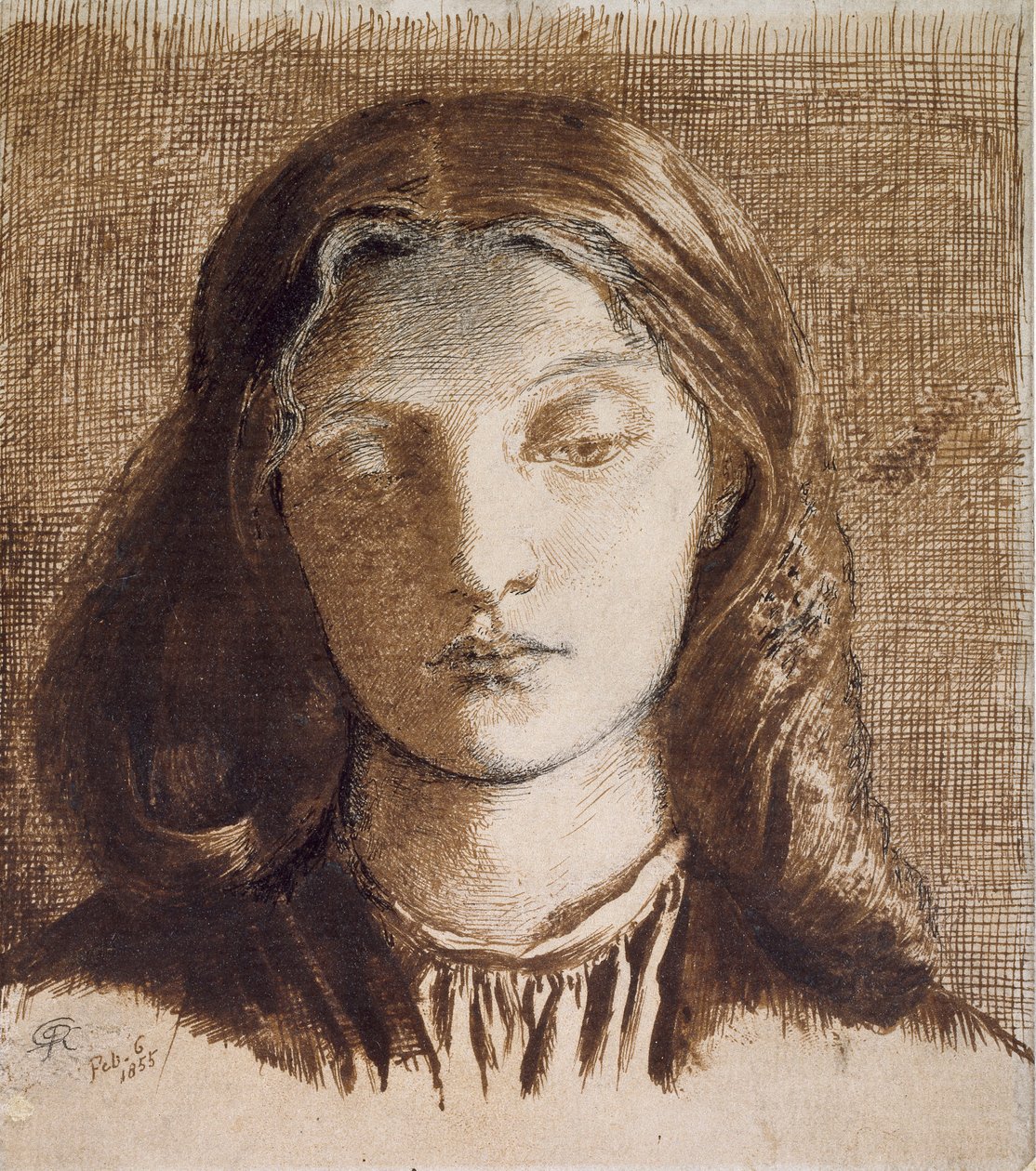 Elizabeth Siddal, 1855 da Dante Gabriel Rossetti