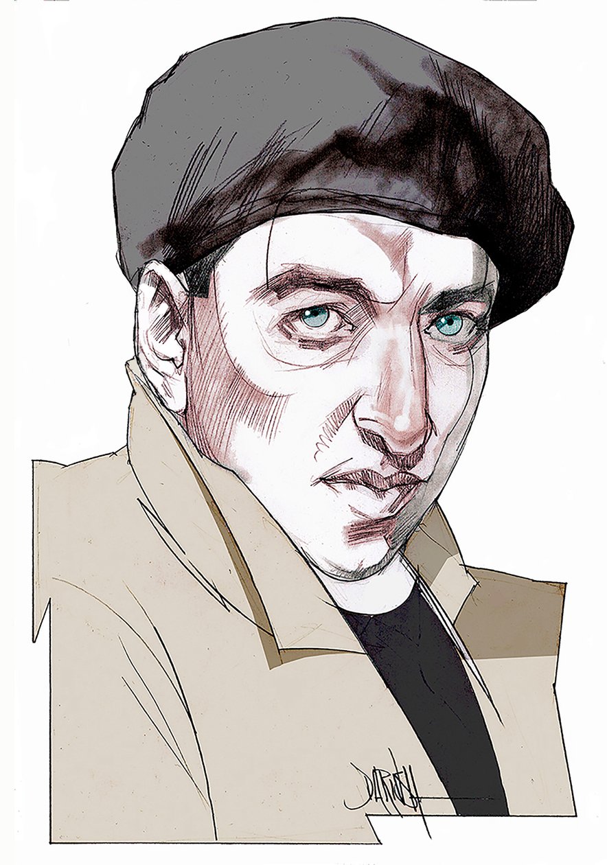 Giacomo Antonini, 2022 (disegno digitale a matita colorata) da Dariush Radpour