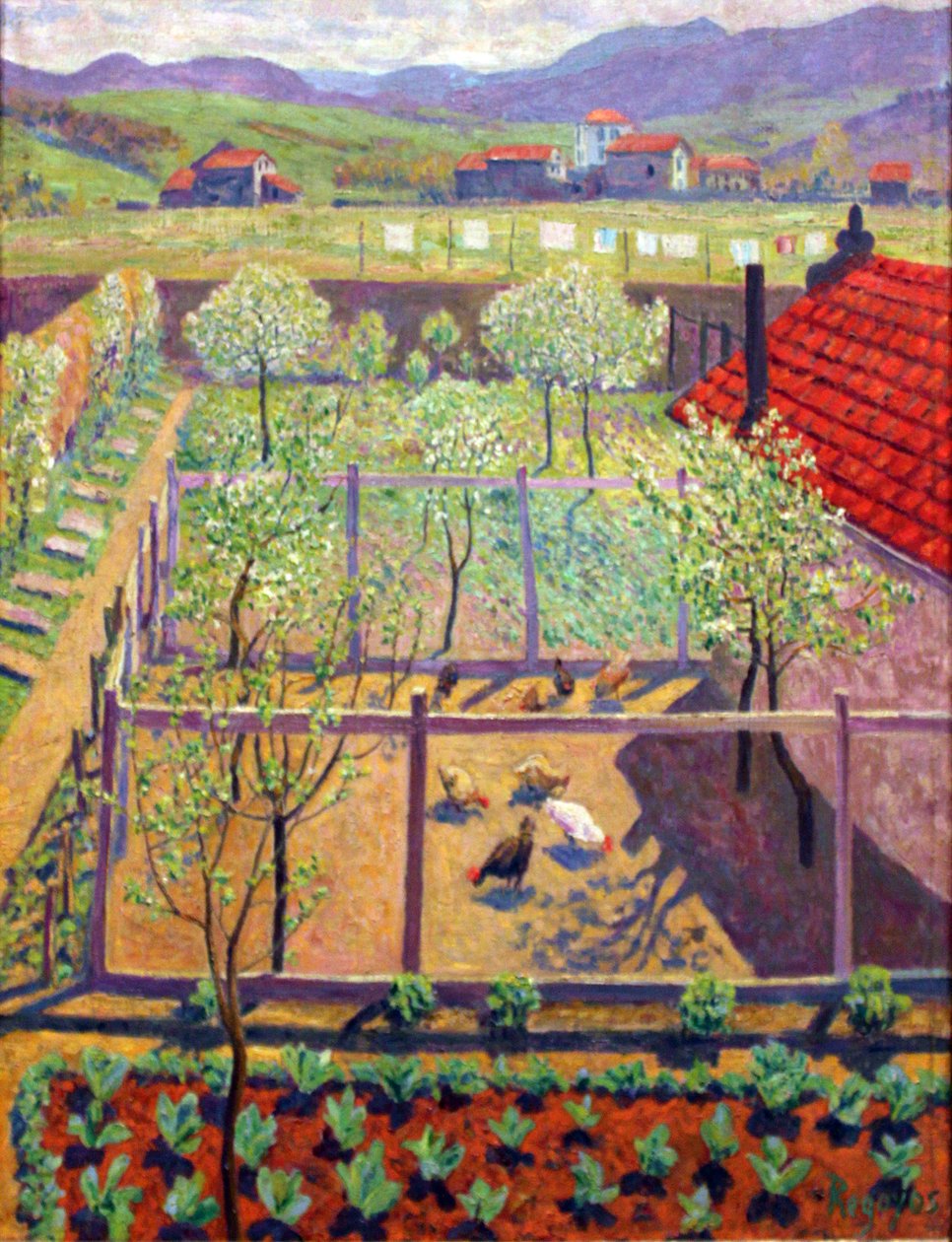 Cortile del pollaio da Darío de Regoyos
