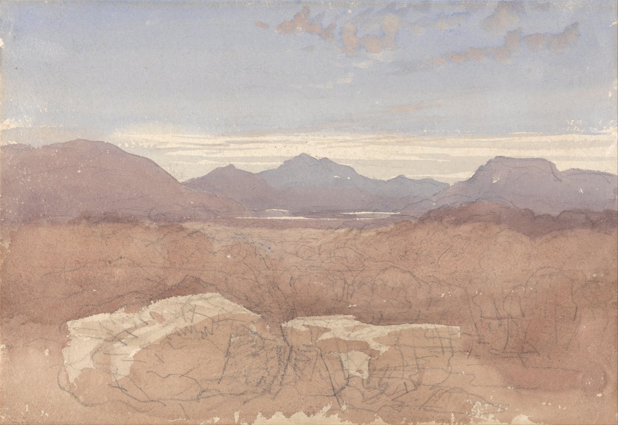 Vista montuosa, Galles del Nord da David Cox