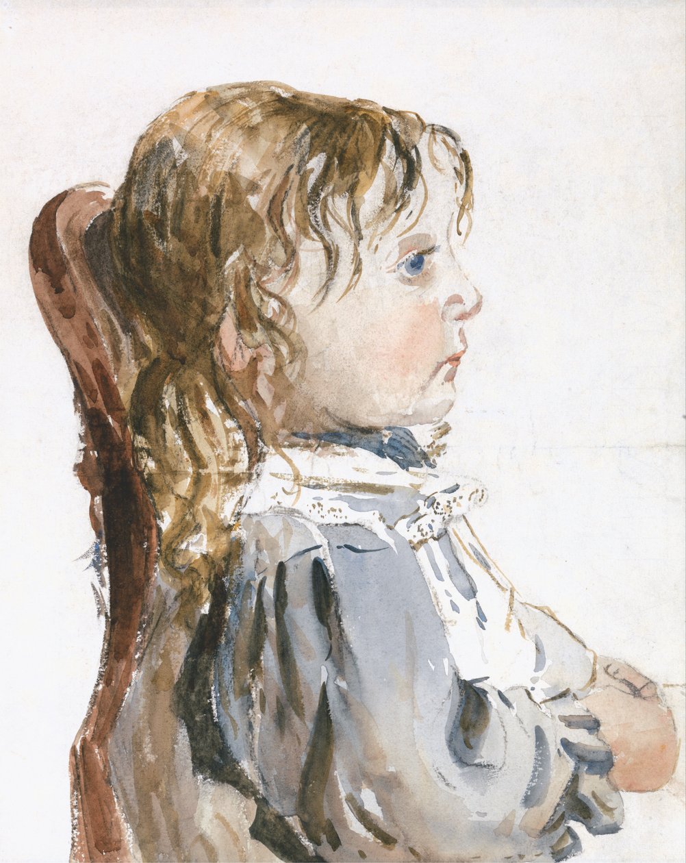 Ragazza con grembiule da David Cox