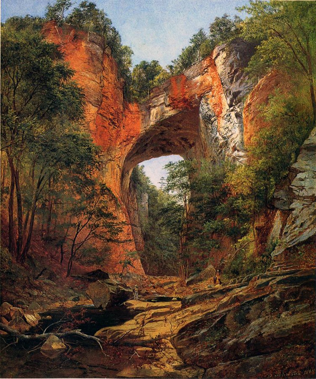 Un ponte naturale, Virginia, 1860 da David Johnson