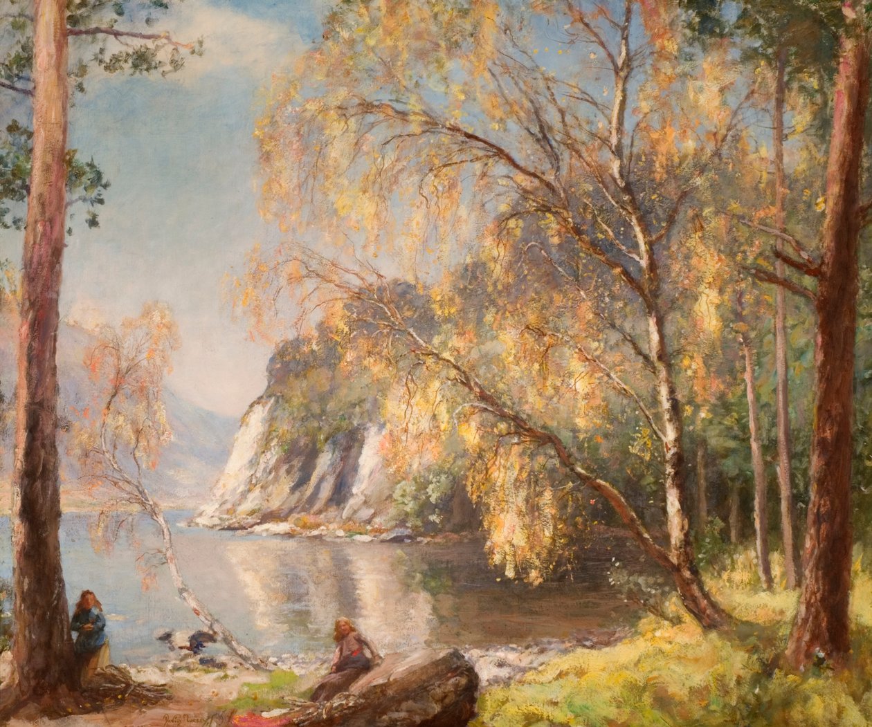 Ullswater, argento e oro, 1917 da David Murray