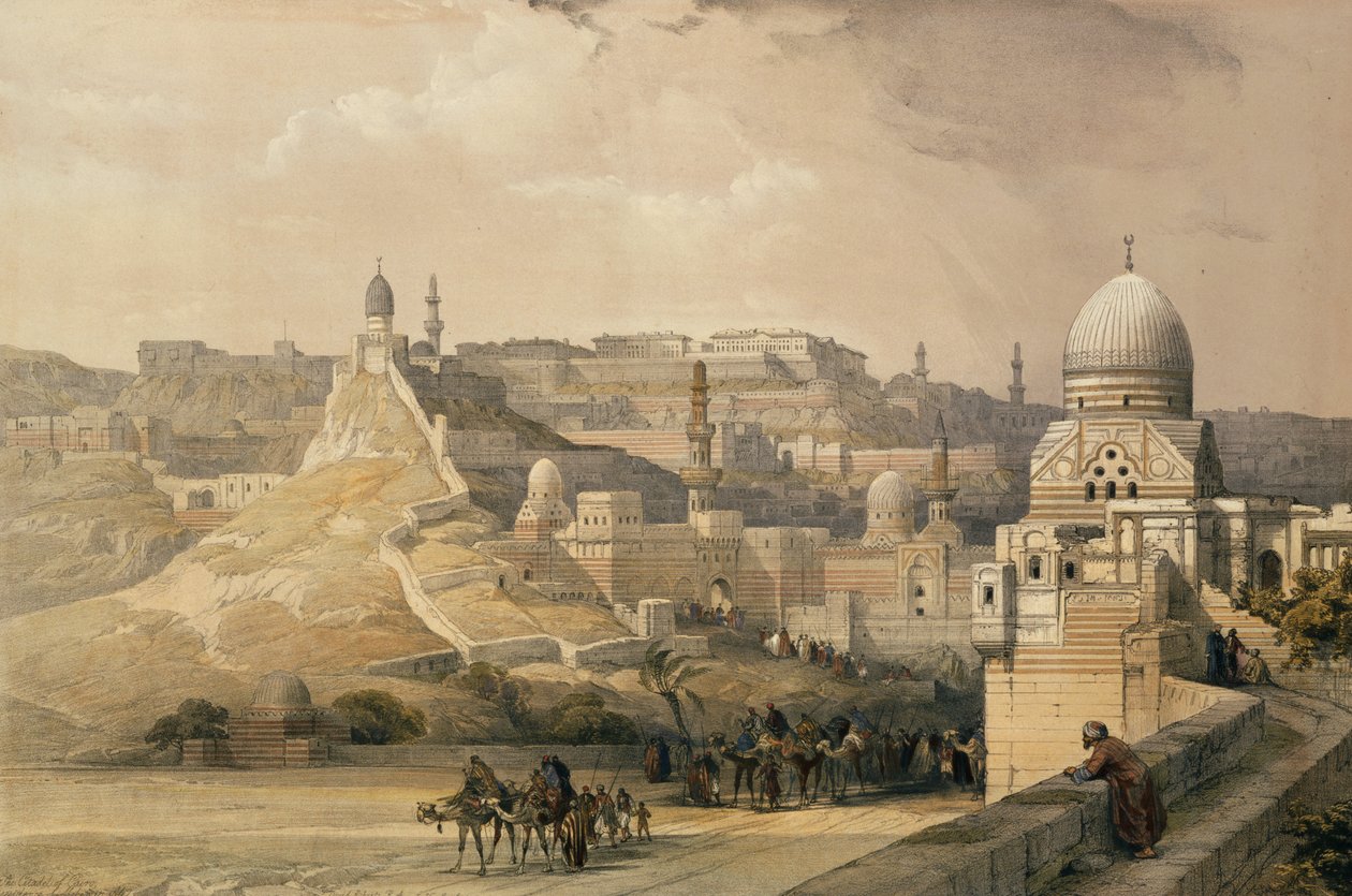 La cittadella del Cairo, residenza di Mehmet Ali, da Egitto e Nubia, Vol.3, 1838 da David Roberts