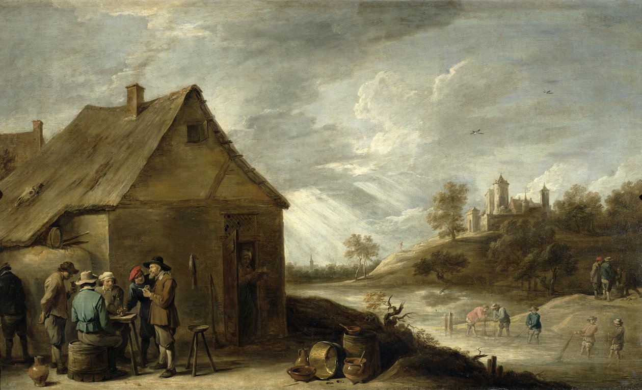 Locanda vicino a un Fiume da David Teniers the Younger