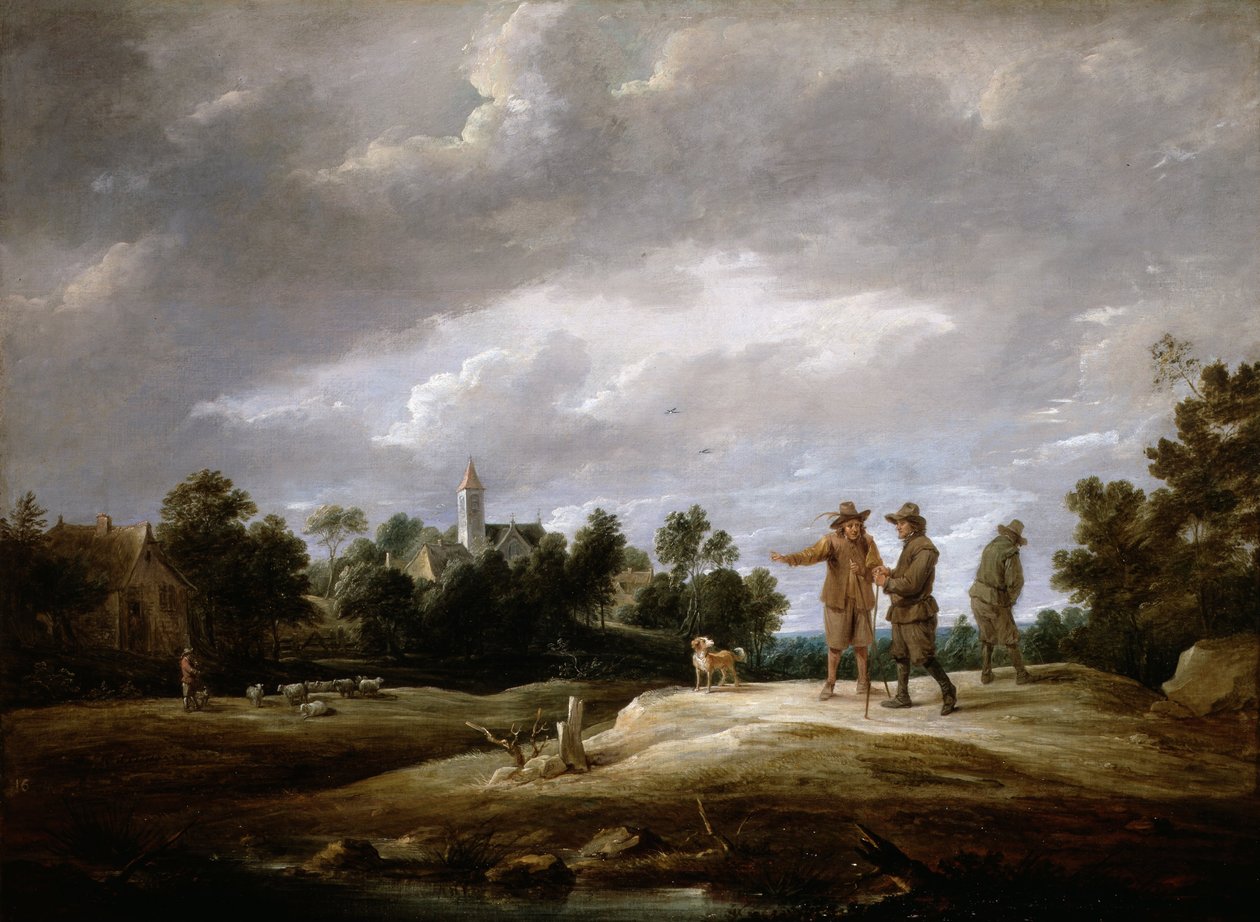 Contadini che conversano da David Teniers the Younger