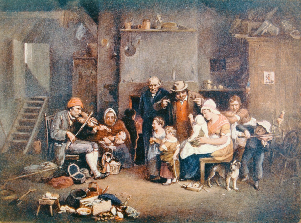 Il violinista cieco, illustrazione da 