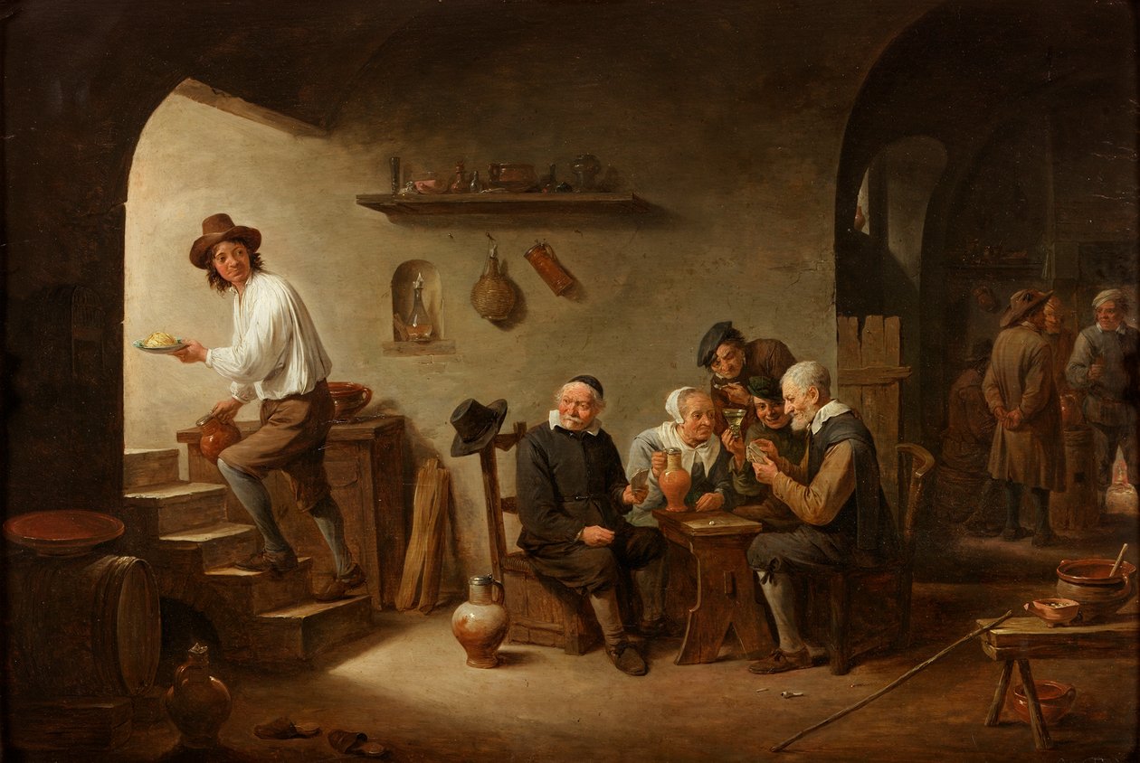 Interno di una taverna, c.1640 da David Teniers the Younger