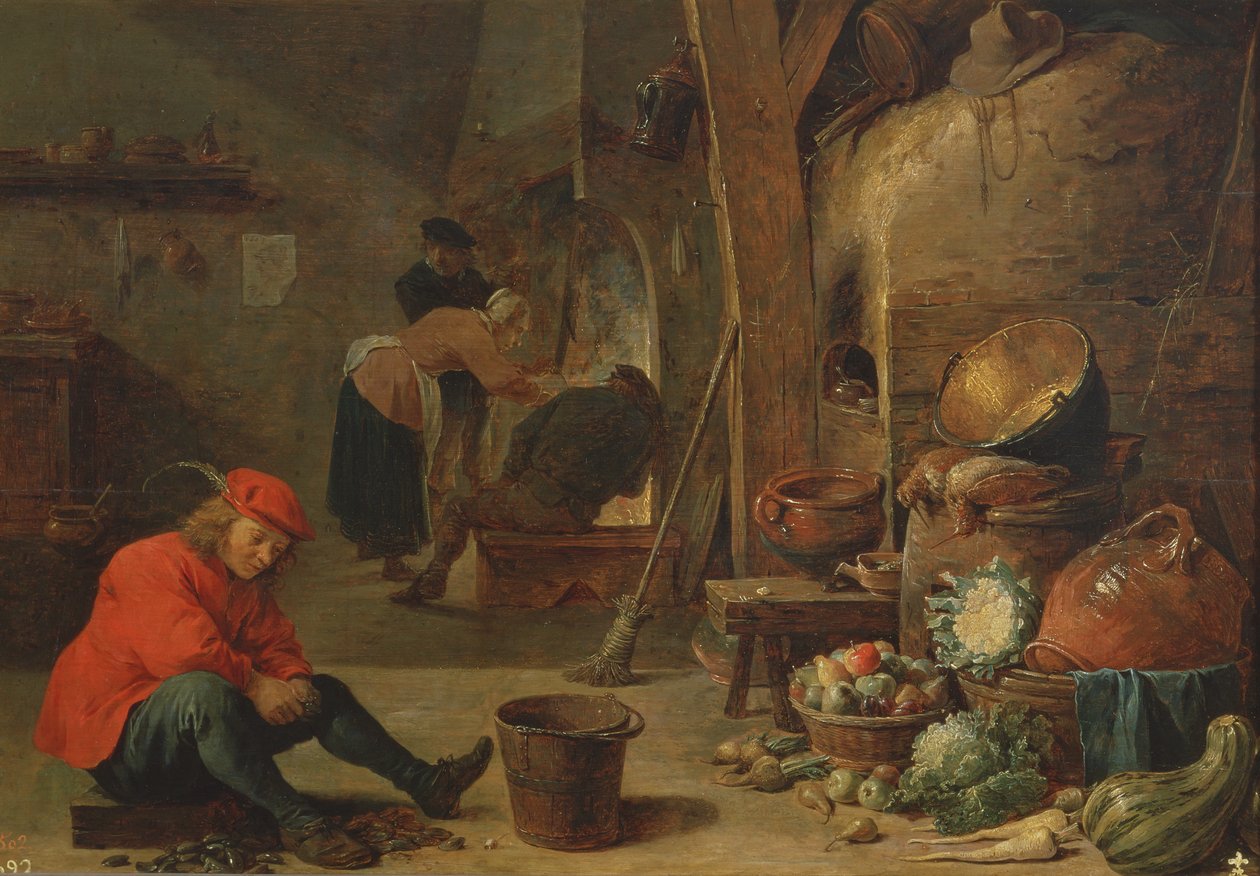 La cucina da David Teniers the Younger