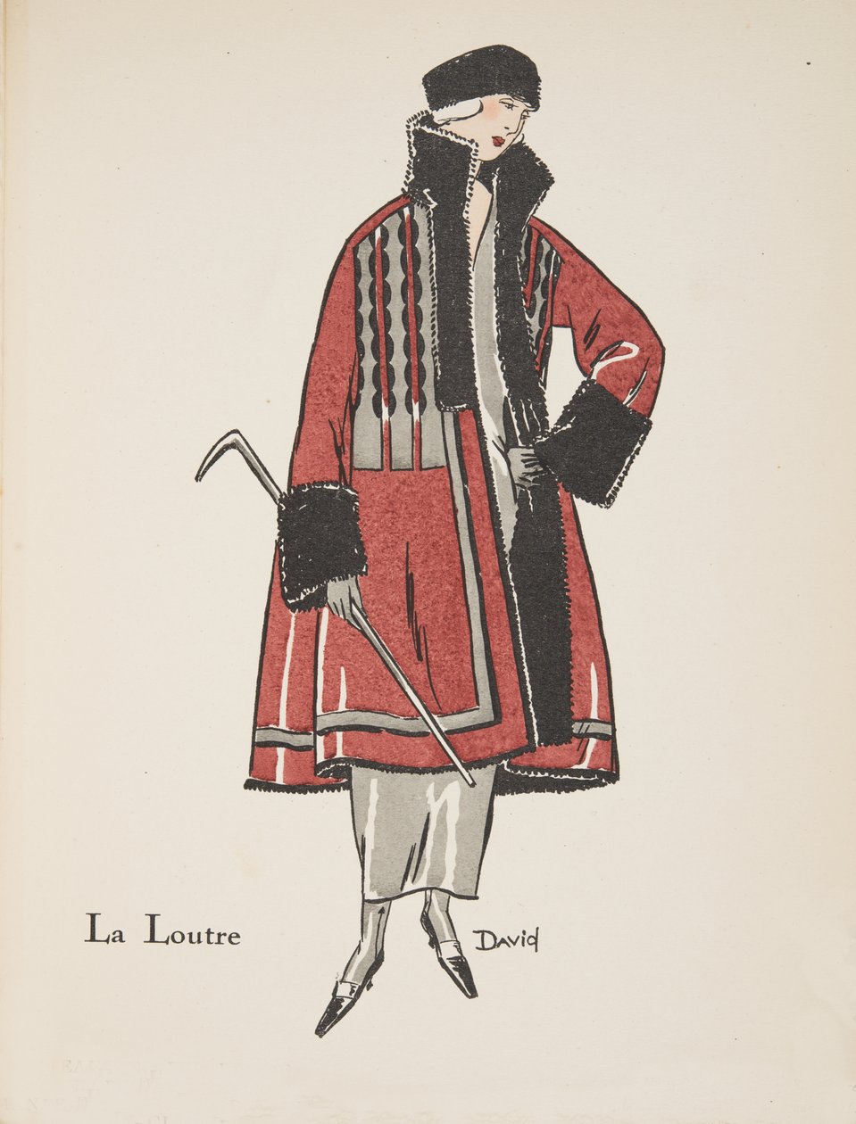 La Loutre, da una Collezione di Tavole di Moda da David