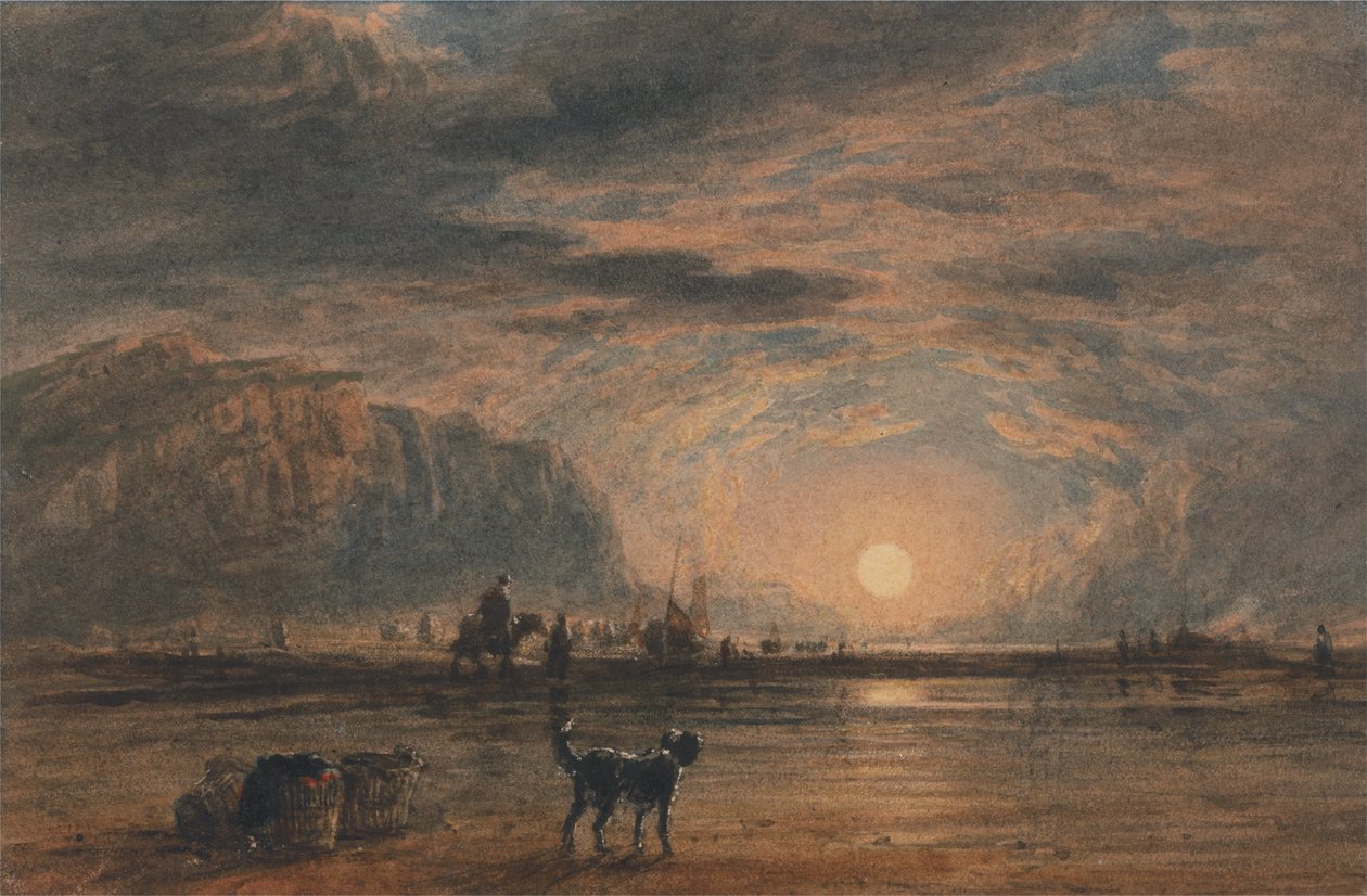 Scena di spiaggia - Alba da David Cox