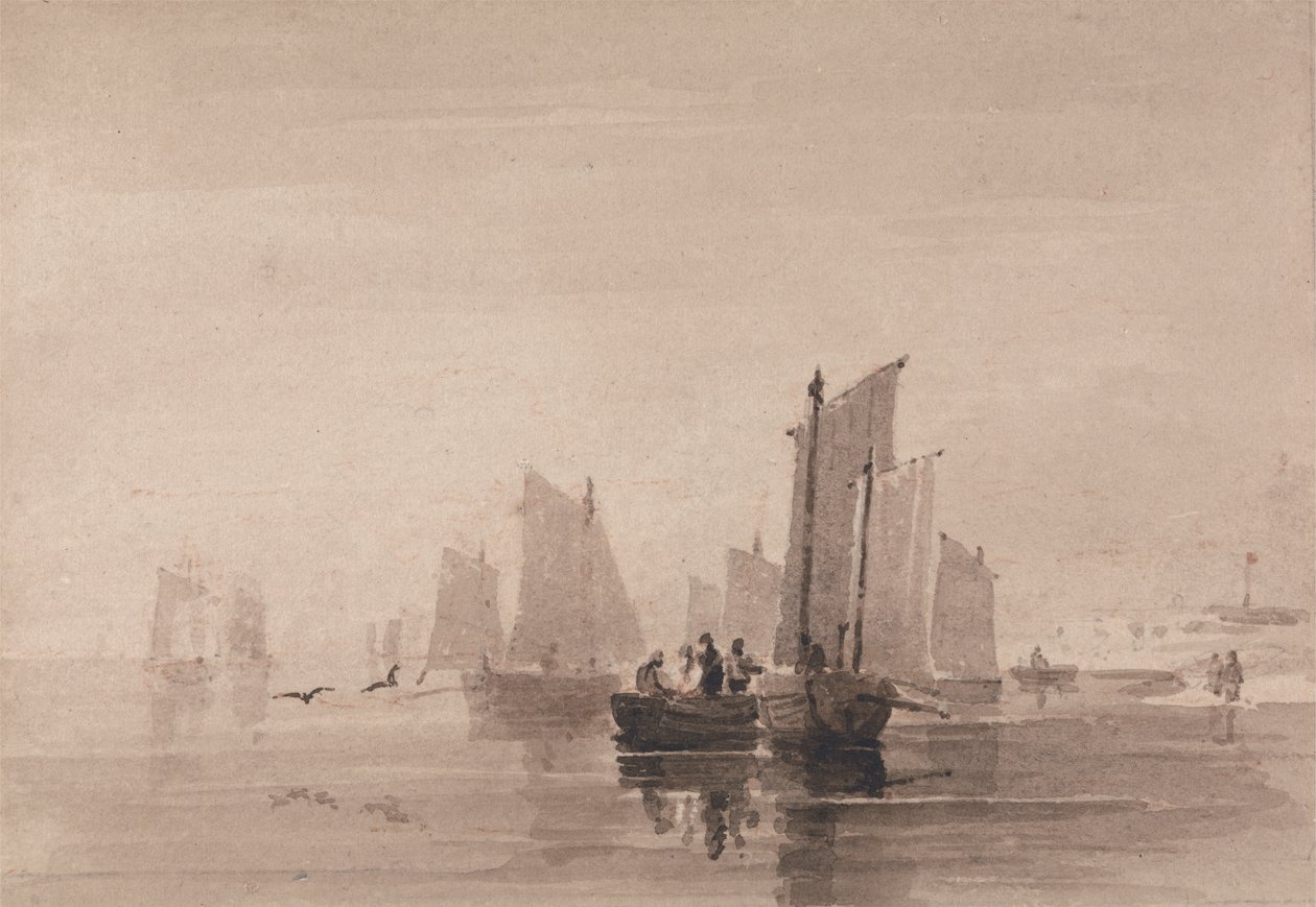 Pesca al largo di Hastings da David Cox