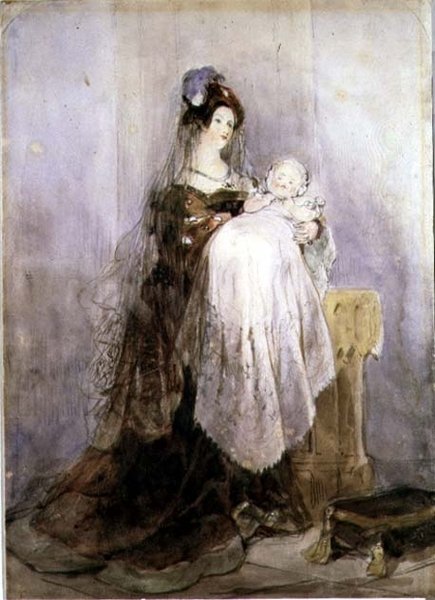 Il battesimo, 1830-1832 da David Cox