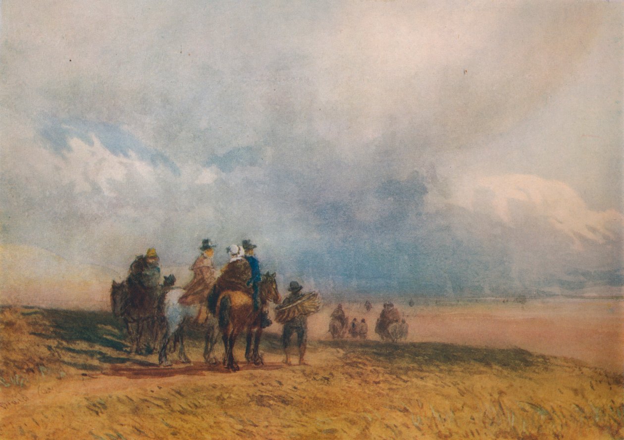Attraversamento delle sabbie, Ulverston da David Cox the elder