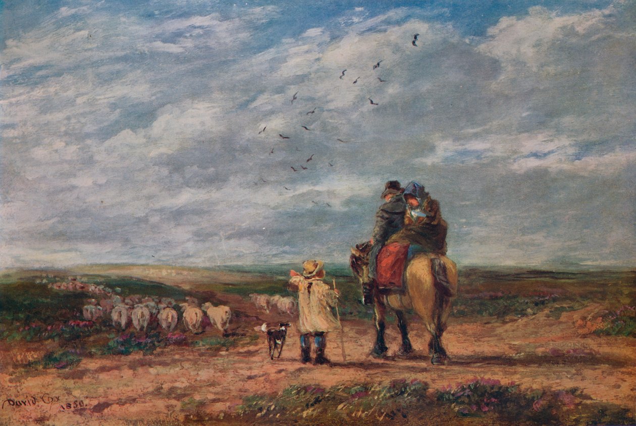 Il bivio, 1850 da David Cox the elder