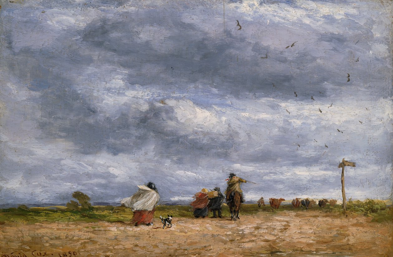 Il bivio, 1850 da David Cox the elder