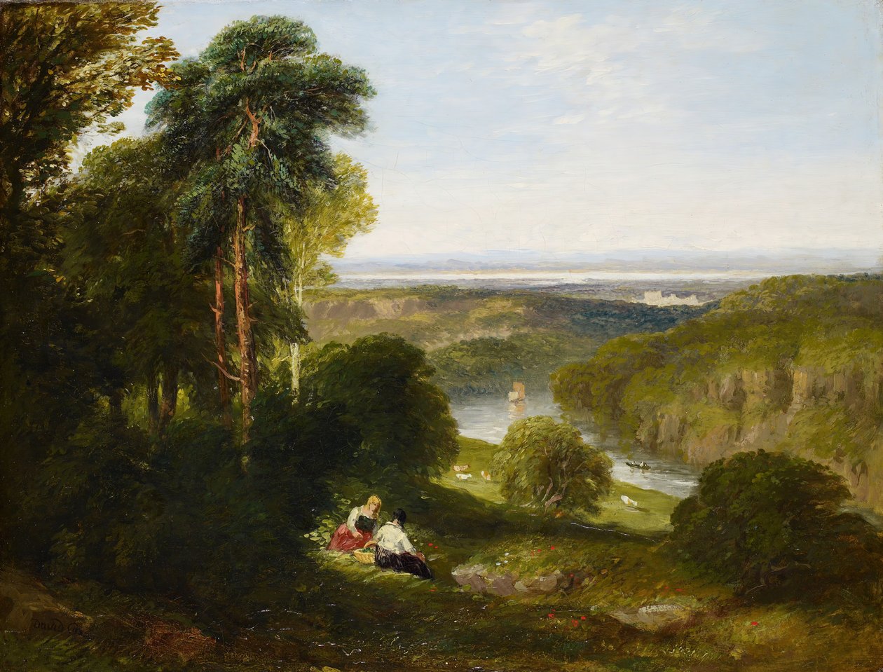 Il Wyndcliffe, fiume Wye da David Cox the elder