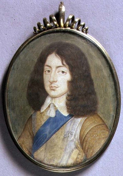 Ritratto miniatura di Carlo II da David Des Granges