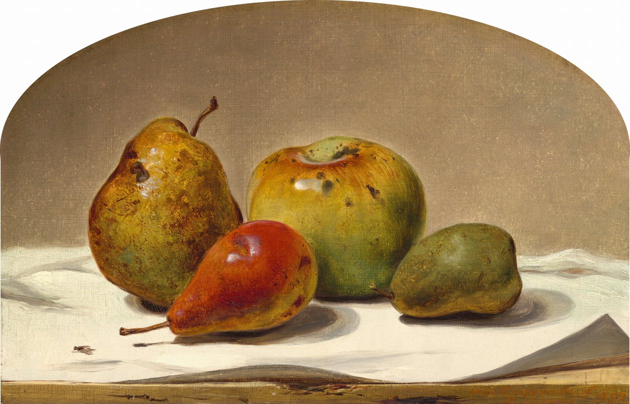 Tre pere e una mela, 1857 da David Johnson