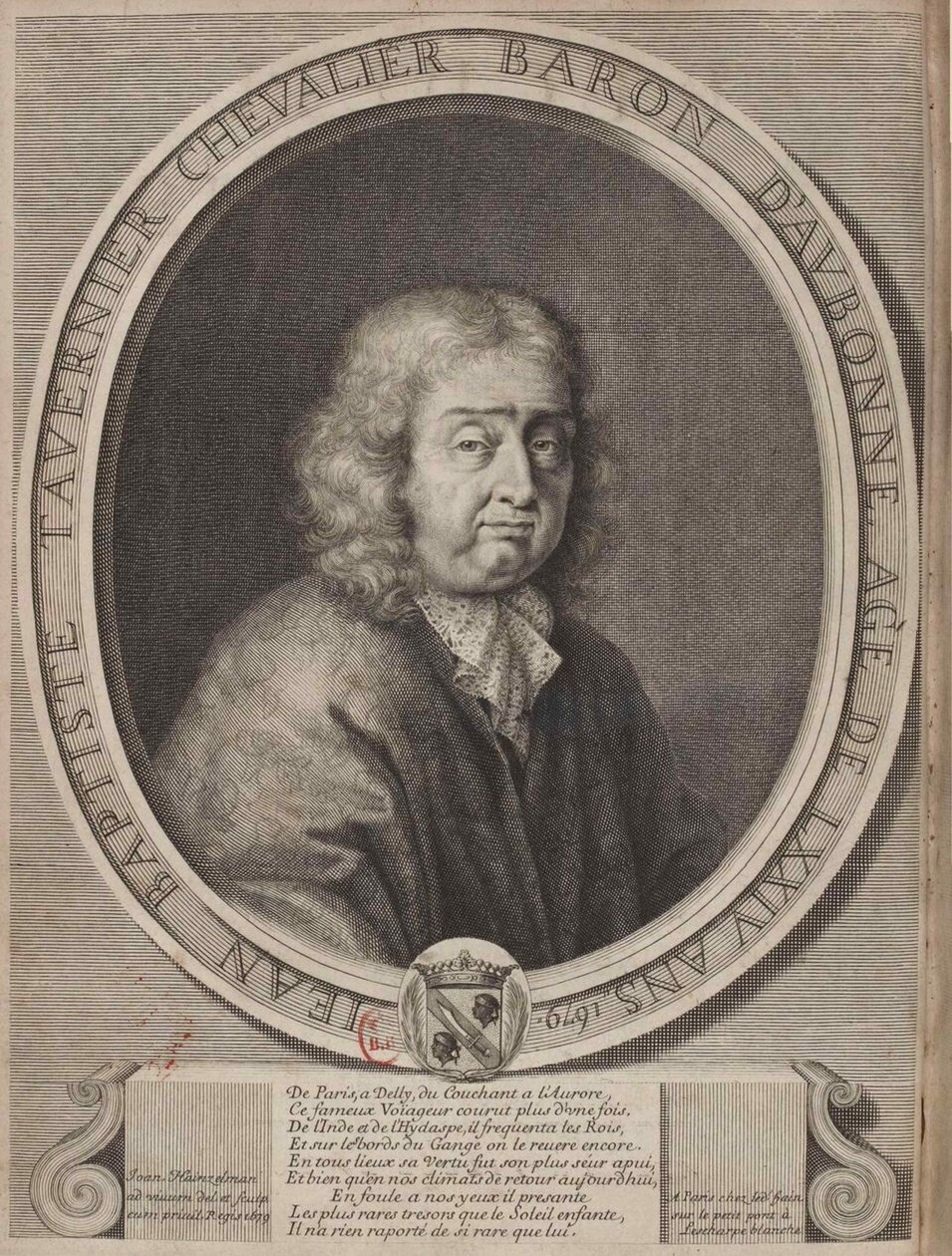 Ritratto di Jean-Baptiste Tavernier (1605-1689) da David Klöcker Ehrenstrahl