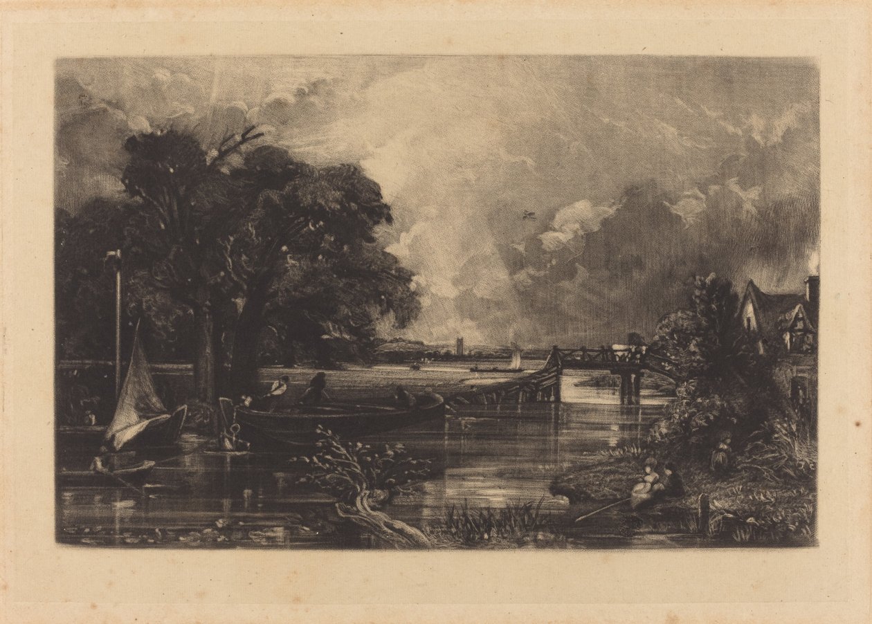 Fiume Stour da David Lucas after John Constable