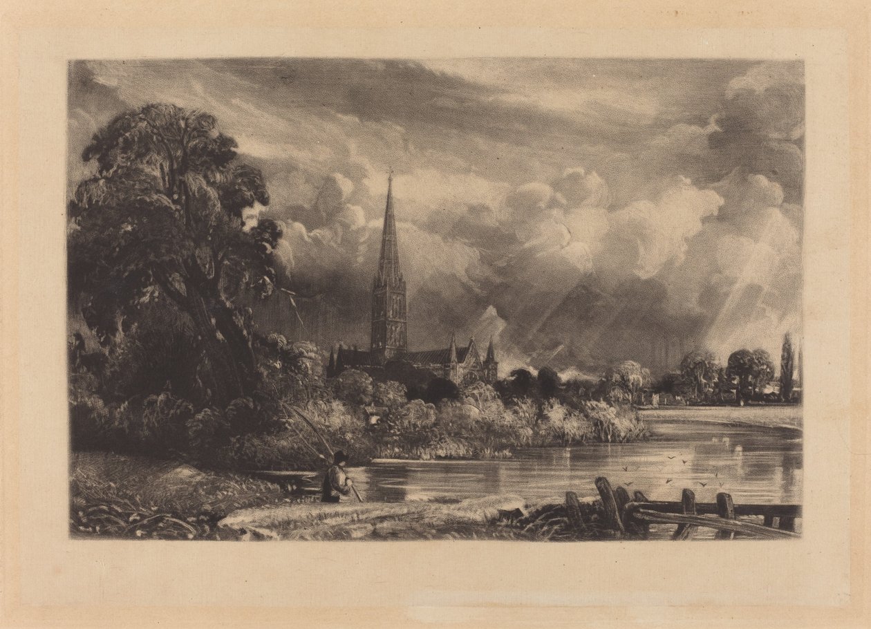 Cattedrale di Salisbury da David Lucas after John Constable