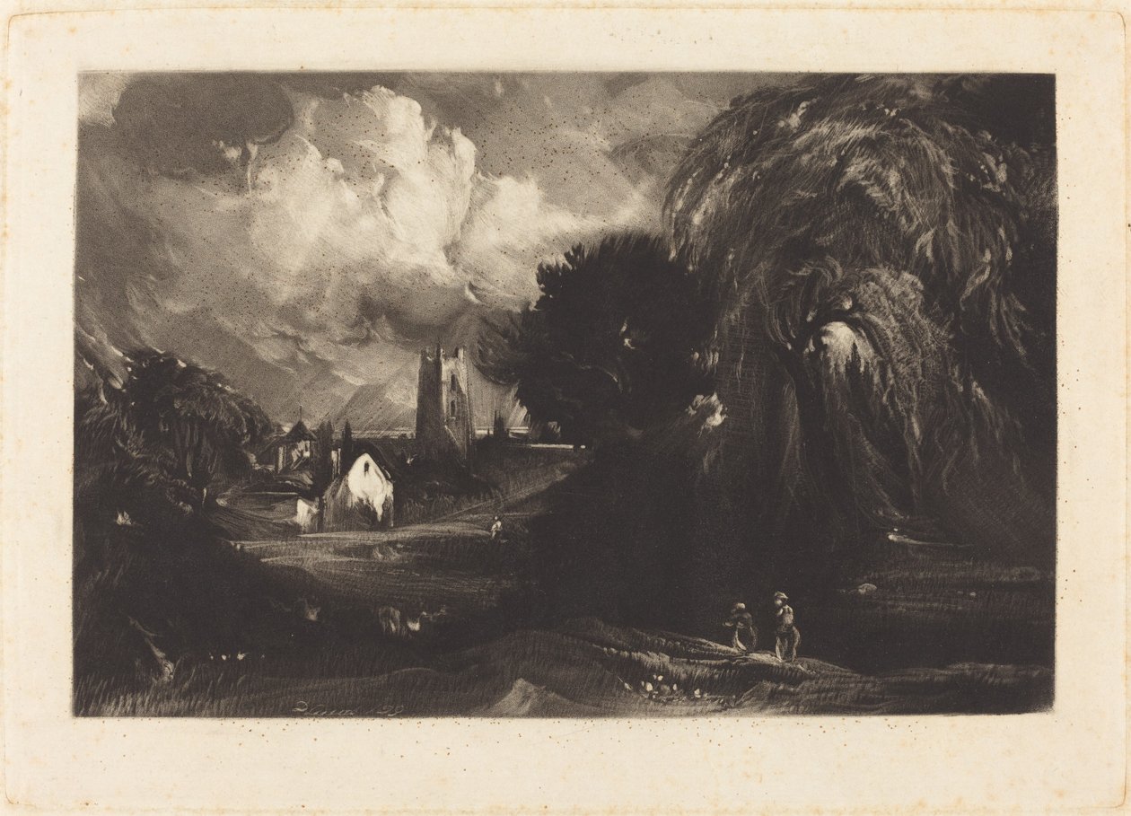 Stoke-by-Neyland da David Lucas after John Constable