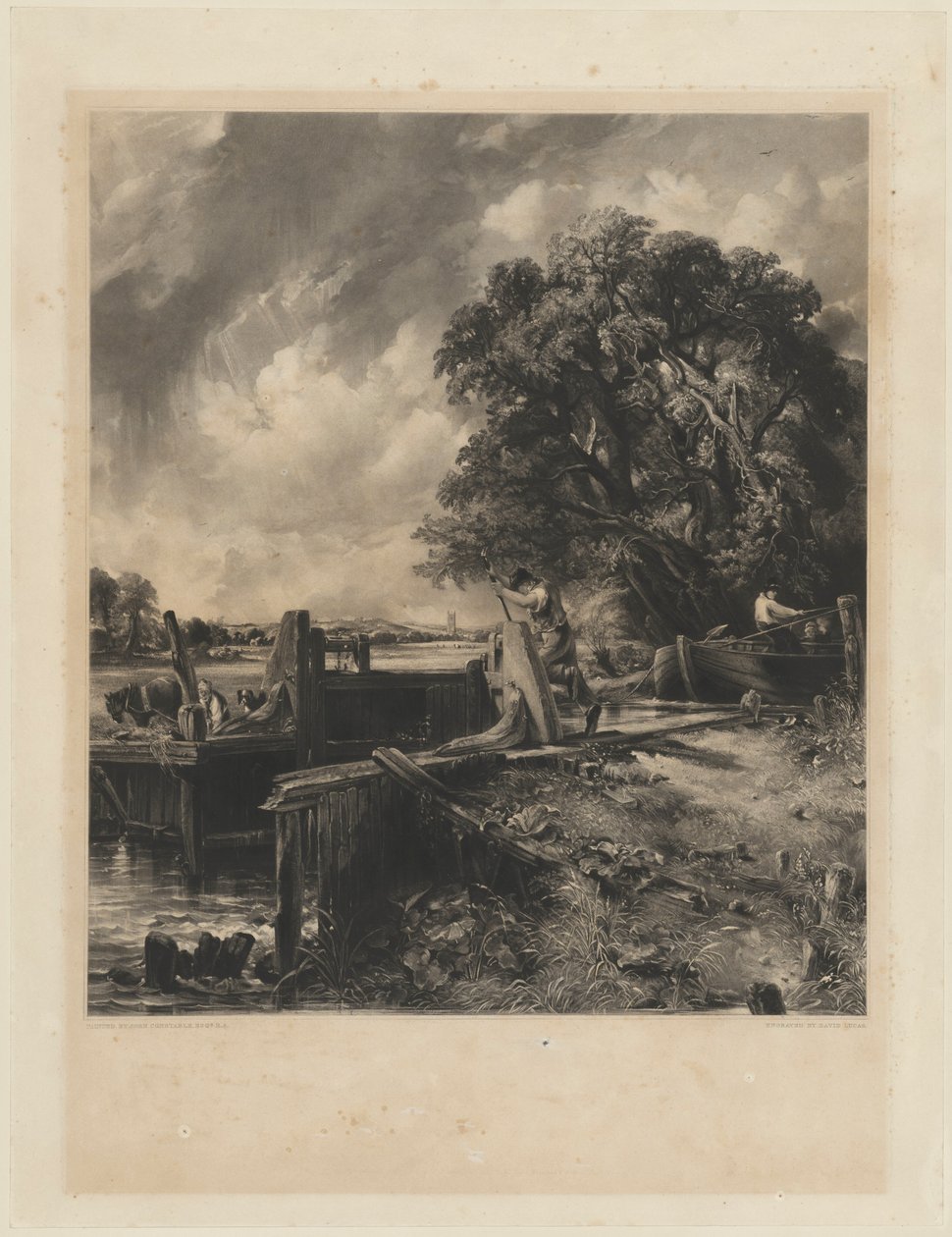 La chiusa da David Lucas after John Constable