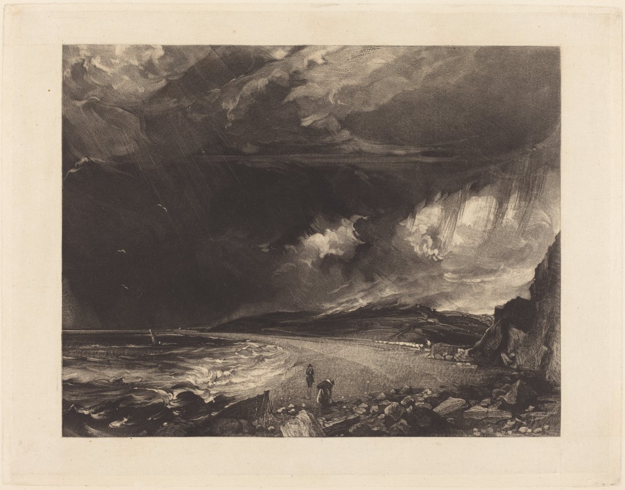 Baia di Weymouth da David Lucas after John Constable