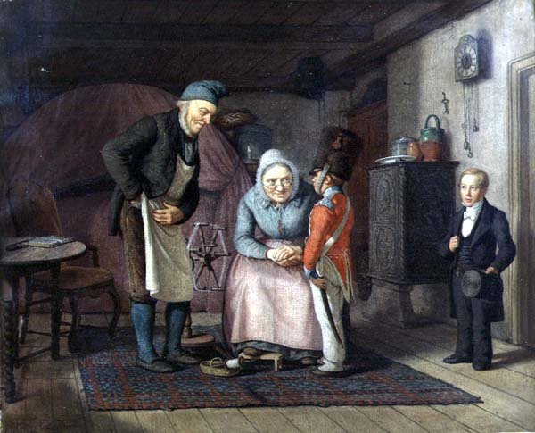 Visitare i nonni prima della prima comunione da David Monies