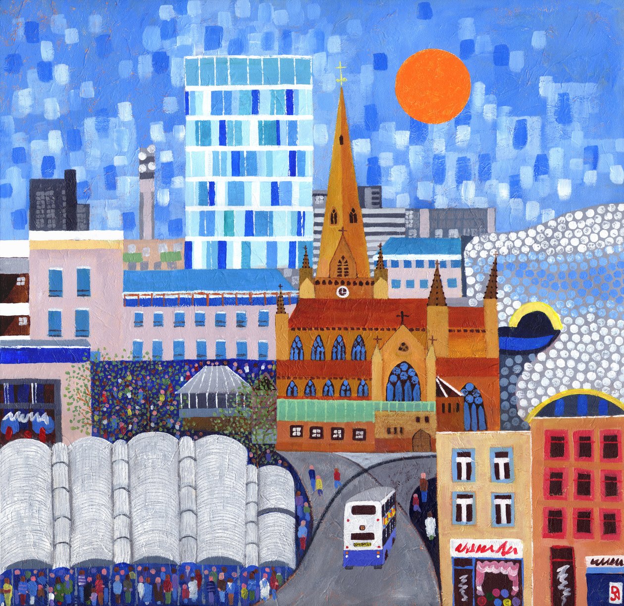 Bullring Sun, 2012 (acrilico su tela) da David Newton
