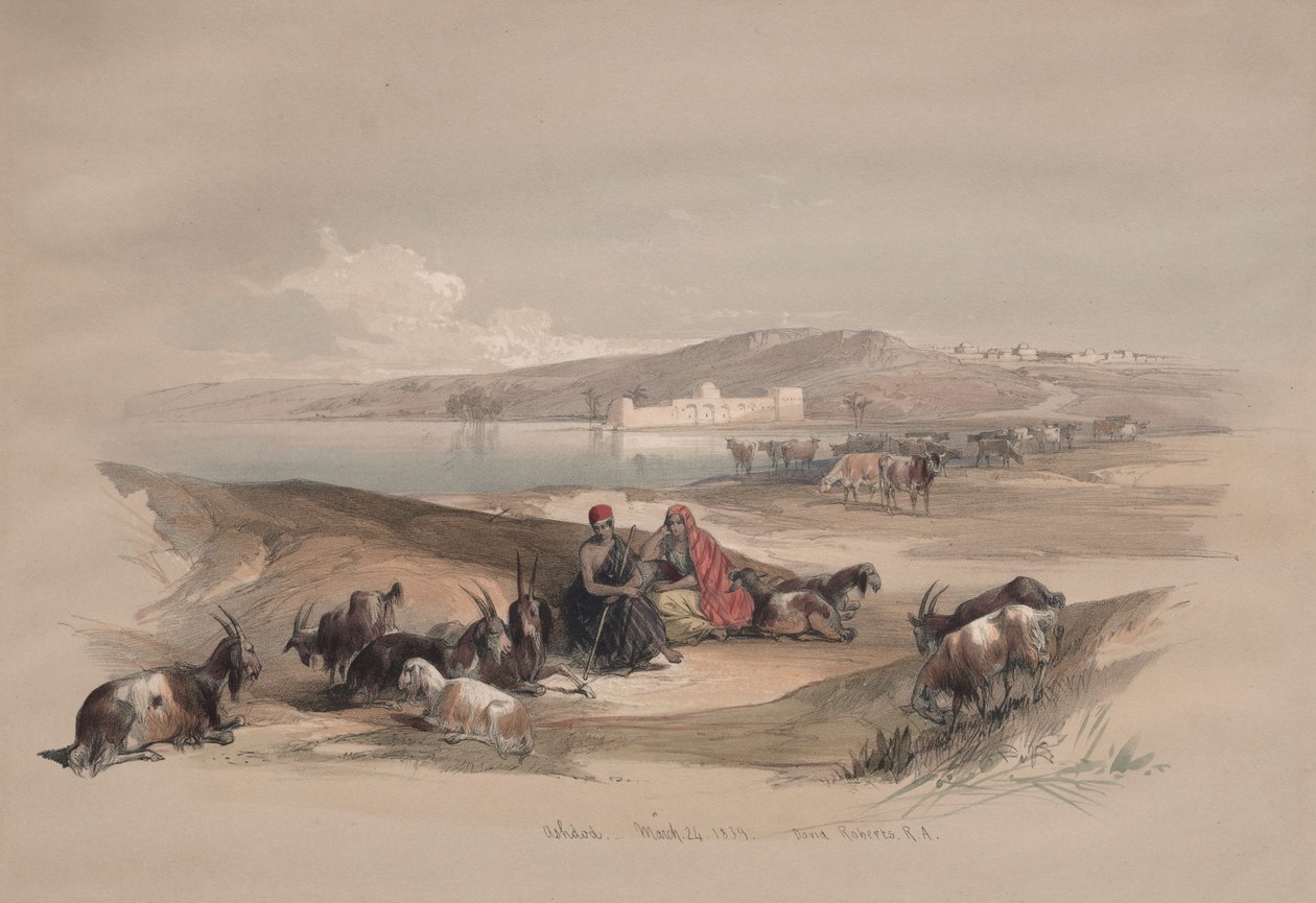 Ashdod, 1839 da David Roberts