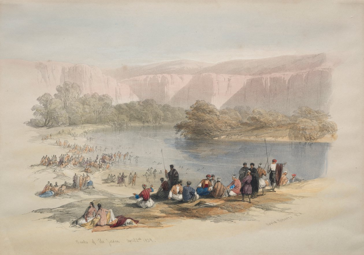 Sponde del Giordano da David Roberts