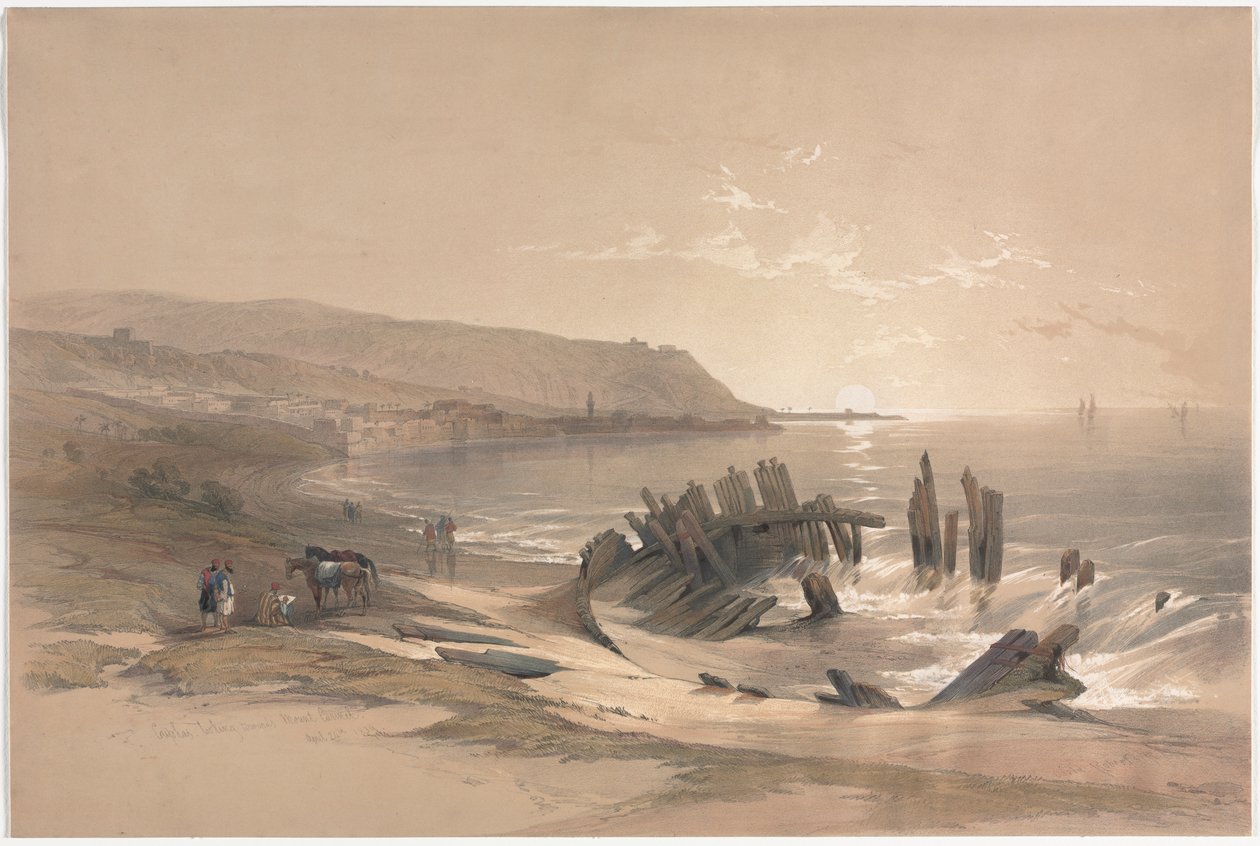 Caiaphas guardando verso il Monte Carmelo, 1839 da David Roberts