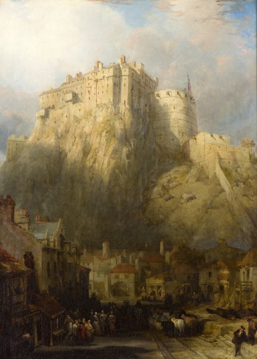 Città e castello di Edimburgo da David Roberts