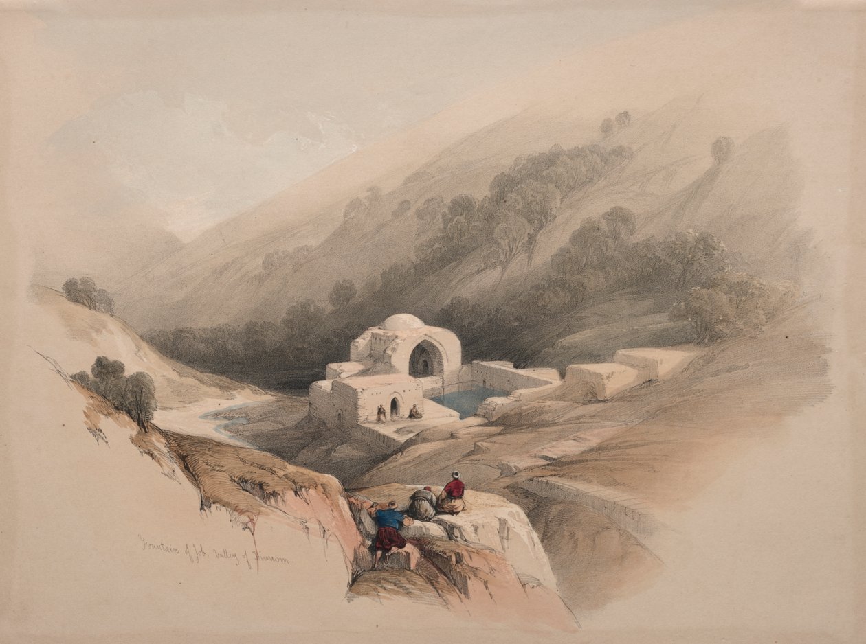 Fontana di Giobbe, Valle di Hinnom da David Roberts