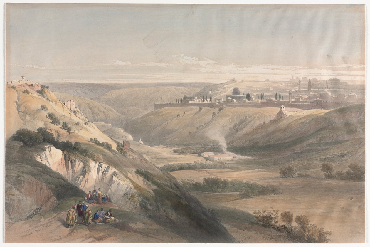 Gerusalemme dal Monte degli Ulivi da David Roberts