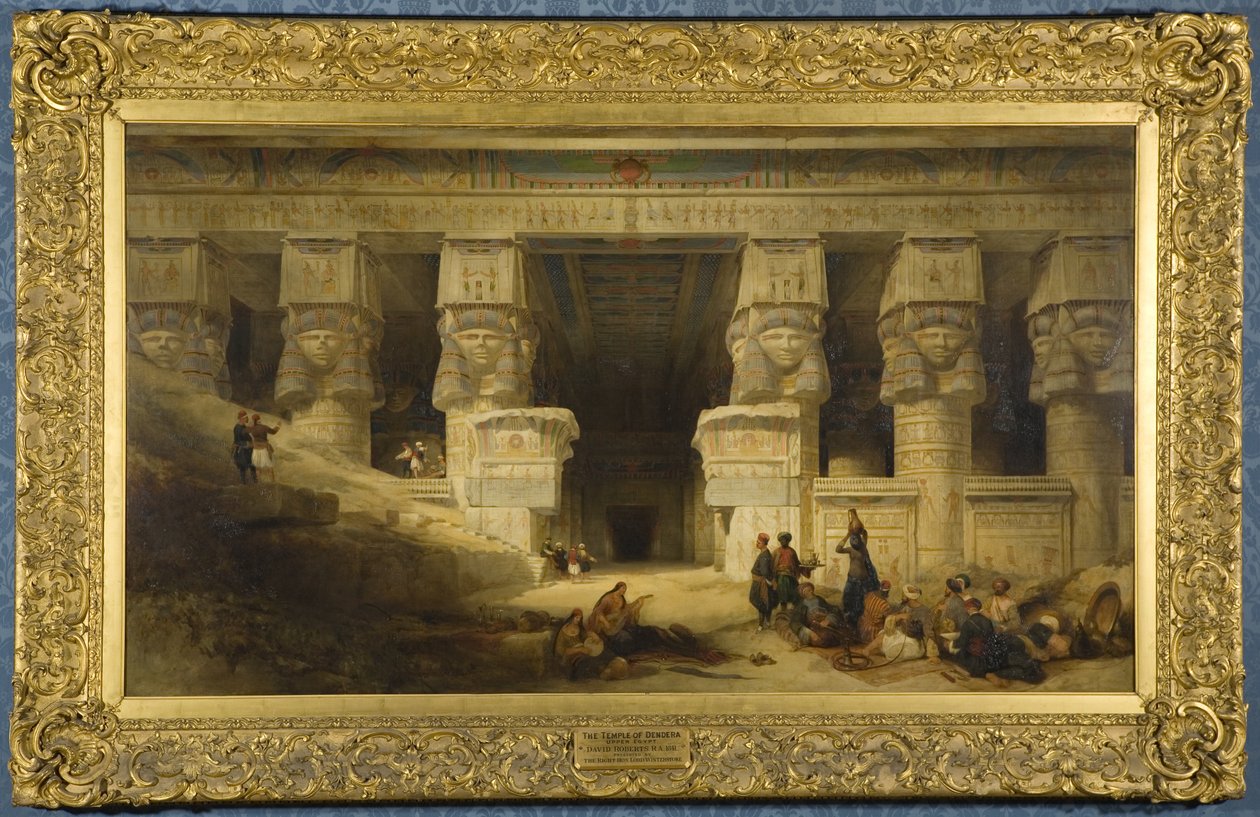 Il Tempio di Dendera, Alto Egitto da David Roberts