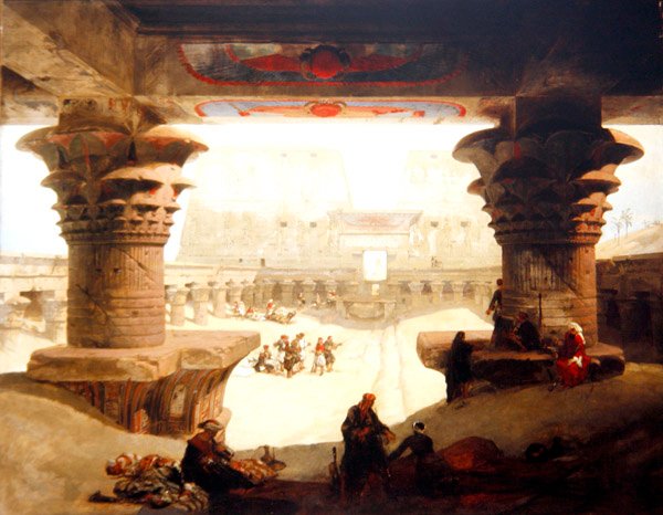 Il tempio di Edfou, Alto Egitto da David Roberts