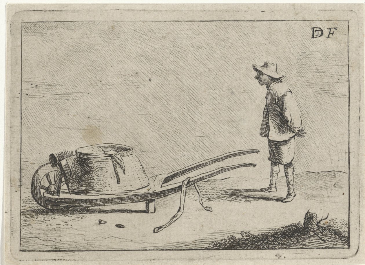 Uomo con una carriola da David Teniers (II)