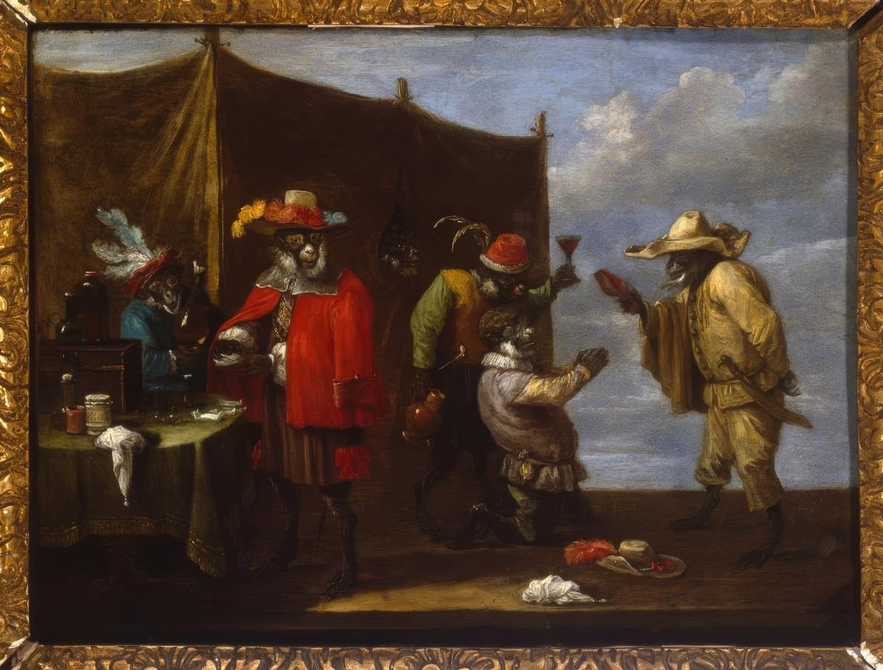 Singerie da David Teniers the Younger