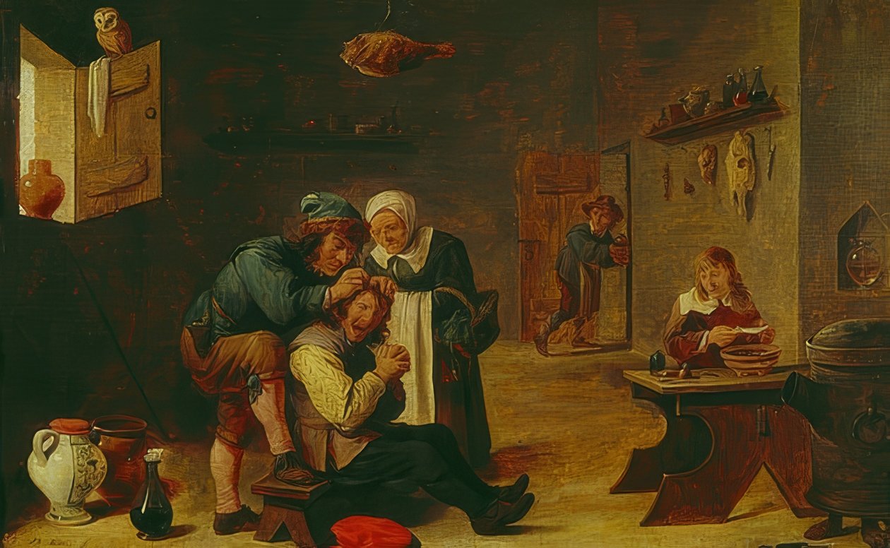 Operazione chirurgica da David Teniers the Elder