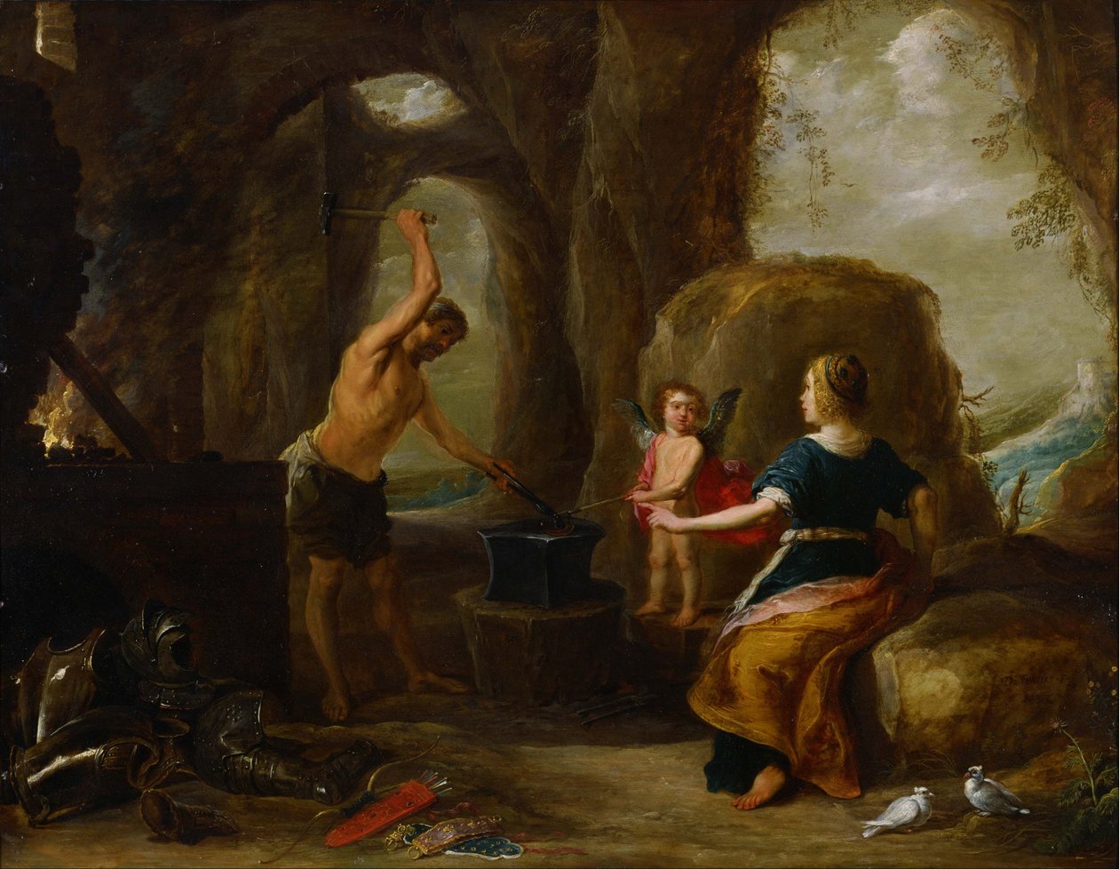 Venere visita la fucina di Vulcano da David Teniers the Elder