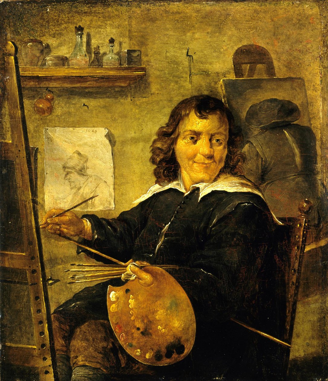 Pittore nel suo studio da David Teniers the Younger