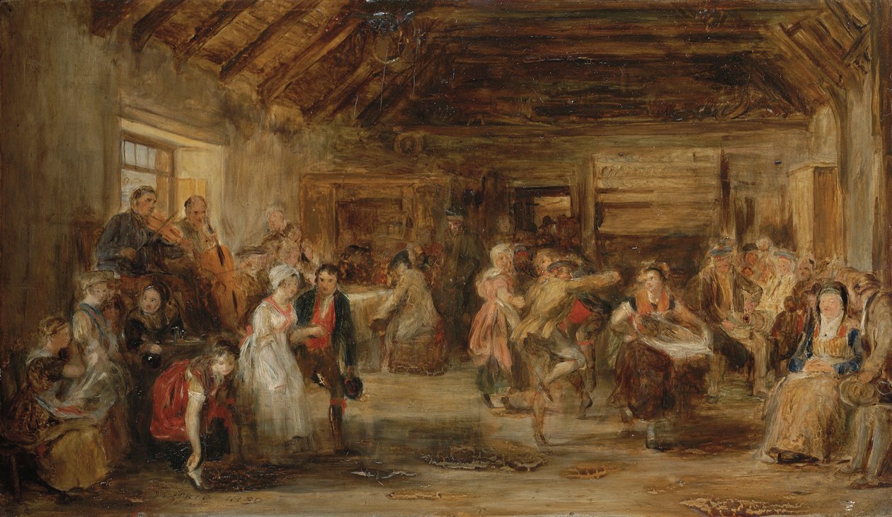 Il matrimonio a buon mercato, uno schizzo, 1830 da David Wilkie