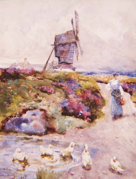 Il mulino sul comune, Houghton, Huntingdonshire da David Woodlock