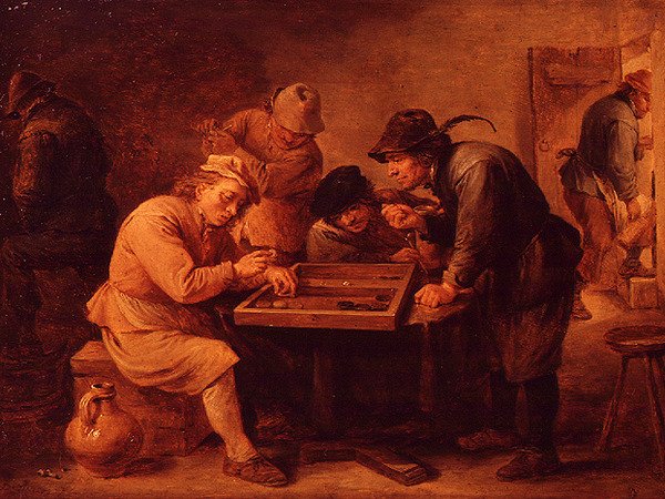 Una partita di tric-trac da David Teniers the Younger