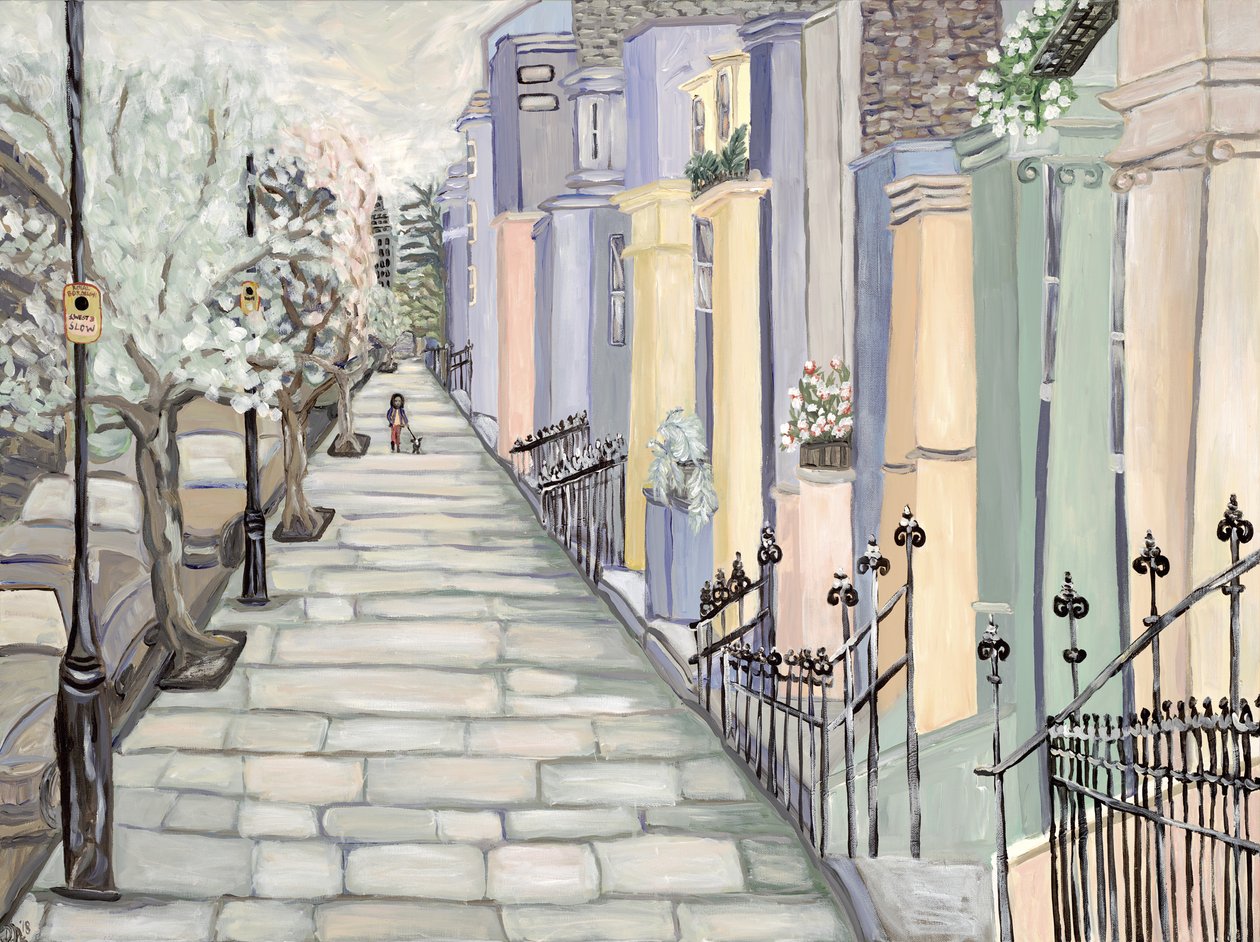 Kensington, 2017 (acrilico su tela) da Deborah Eve Alastra