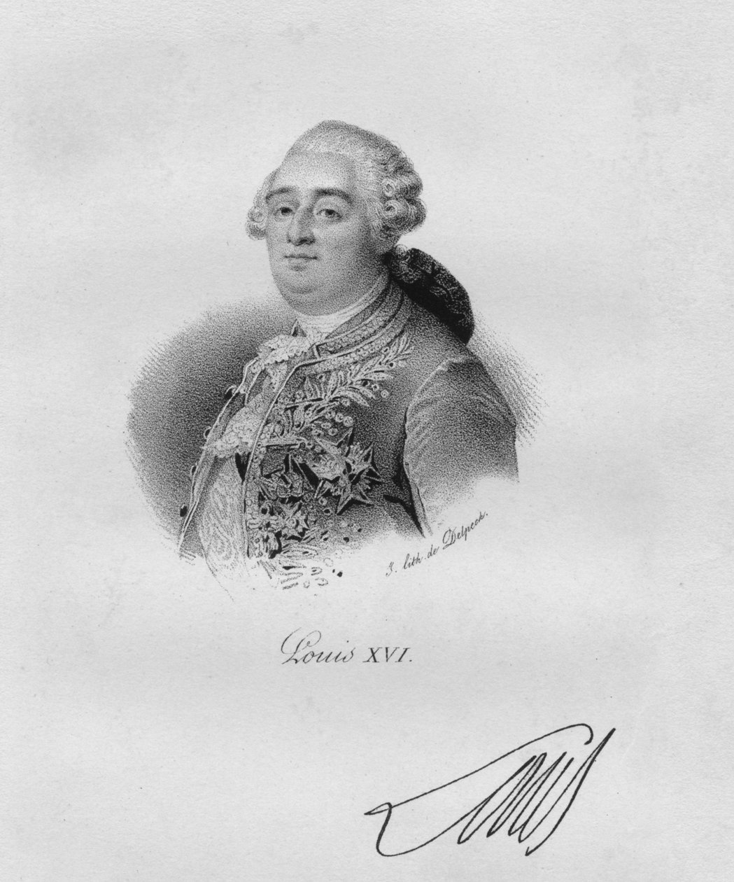 Luigi XVI, c1820-1840 da Delpech